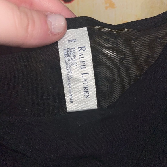 Vintage 1990s Ralph Lauren Main Line Sheer Crop Top - Picture 5 of 5